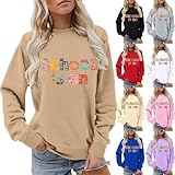 Schulanfang-Shirt, langärmelig, Übergröße, Lehrer-Sweatshirts, lustige Schulkleidung,...
