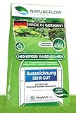 Rasensamen schnellkeimend 10kg - SEHR GUT getestet - Schnell wachsender Rasen Made in...