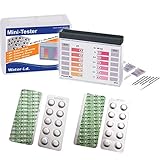 harren24 Testkit Set inkl. 40 Testtabletten (Rapid), Wassertester und Aufbewahrungsbox,...