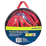 Sakura Starthilfekabel SS3625 - 200 A, 3 m, farblich kodierte Klemmen - für Pkw,...