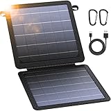 BLAVOR Solarcharger, 10W Solarpanel-Ladegerät mit faltbar Panel, IP65 Langlebig Oxford...