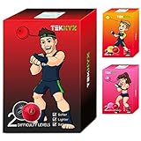 TEKXYZ Boxen Reflexball (BR), 2 Verschiedene Boxbälle mit Kopfband, perfekt für...