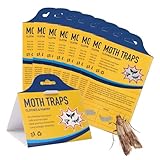 HONMOK 8 Stück Mottenfalle gegen Lebensmittelmotten & Kleidermotten Lebensmittelmotten...