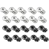 20 Sätze Annähen Druckknöpfe aus Metall, 12mm Snaps, Druckknopf Nähen, für Kleidern,...