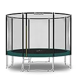 Baunsal® Trampolin Outdoor Ø 305 cm (FGOS) grün Komplettset Sprungmatte mit Schutzrand...