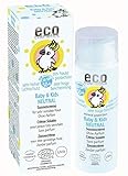 eco cosmetics Baby Sonnencreme LSF50+ neutral, wasserfest, vegan, ohne Mikroplastik,...