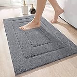 DEXI Badteppich rutschfeste,weicher Badezimmerteppich Wasserabsorbierend Badematte...