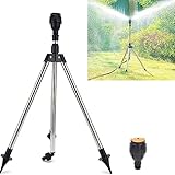 Regner Stativ, Rotating Tripod Sprinkler, Rasensprenger große flächen, Sprinkler mit...