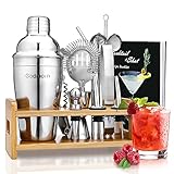 Cocktail Set, Godmorn Edelstahl Cocktail Shaker Set, 15 Teiliges Barkeeper Set mit bessere...