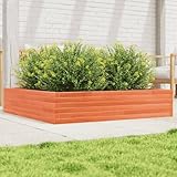 Juroupi Pflanzkübel Wachsbraun 110x110x23 cm Blumenkasten Balkon Pflanzschalen FüR...