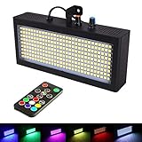 Multicolor Stroboskop mit Fernbedienung Disco Licht, 270Led Stroboskope Musikgesteuert...