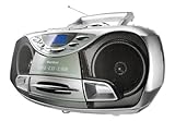 Karcher CD Radio RR 510N - Boombox (mit CD Player, UKW Radio, Kassettenspieler, MP3 Player...