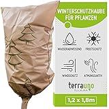 TerraUno - Winterschutzhaube für Pflanzen - 75 Gramm/m² I B 1,2X H 1,8 Meter...