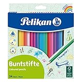 Pelikan 700122 Buntstifte, dreikant, 24 Stück, FSC