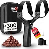 HITX® Zwille Steinschleuder Profi Bundle Set | Für Große Hände & Einfacher...