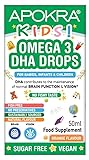 Omega 3 Vegan - Kein fischgeschmack - Veganes Omega 3 Öl für säuglinge, kleinkinder und...