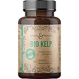 Jod aus Kelp Bio Kapseln - Jod Tabletten Mit Kelp Extrakt Enthält 315 µg Natürliches...