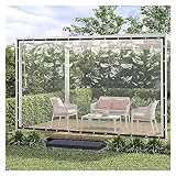 ZHZHXR Pavillon Seitenwände Transparent Klare Plane,Outdoor PVC Trennvorhänge...