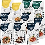 VeganAvia Konjak Nudeln Reis Spaghetti 10er-Pack - Shirataki Nudeln - Low Carb Nudeln (Mix...