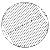 FLAMMBURO Grillrost rund Ø 47/44 cm - Aus verchromtem Stahl, Stabstärke 4 mm,...