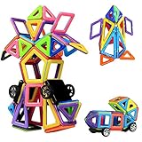 Magnetische Bausteine 76 Teile Magnete Kinder Magnetspiele für Kinder ab 3 4 5 6 7 8...