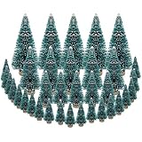 Qwertfeet 35 Stück Miniatur-Weihnachtsbaum, künstliche Schneebäume, Weihnachtsbäume,...
