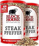 Block House Steak Pfeffer mit schwarzem Pfeffer 2x 200g - Gewürzmischung in...