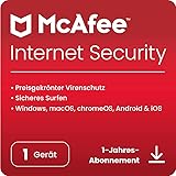 McAfee Internet Security 2023 | 1 Gerät | Virenschutz- und Internet-Sicherheitssoftware...