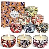 Duftkerzen Geschenkset für Frauen | 9 Stück Natürliches Sojawachs Aromatherapie Kerzen...