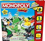 Monopoly Junior, der Klassiker der Brettspiele für Kinder, Familienspiel, ab 5 Jahren