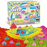 CRAZE Magic Sand Activity Box Kinetischer Sand Koffer 700g Bastelset Kinder bunter...