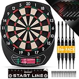 KESSER® Elektronische Dartscheibe Profi Set - E Dartboard mit 15 Dartpfeile + 35 Pro...