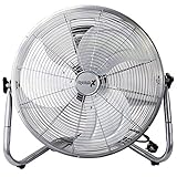 Systafex Bodenventilator 45cm - Retro Windmaschine sehr leise 100 Watt -gefühlte 150...