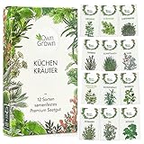 Kräuter Samen Set : 12 Sorten Garten- und Küchenkräuter Samen Set – Petersilie Samen,...