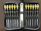 Feilenset 13pcs - Mini Feilen Set für Metall und Holz, Werkstattfeile Nadelfeilen Set mit...