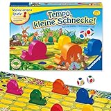 Ravensburger Kinderspiel 21420 - Tempo kleine Schnecke, Das spannende Schneckenrennen,...