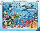 Ravensburger Kinderpuzzle - Unten im Meer - 30-48 Teile Rahmenpuzzle für Kinder ab 4...