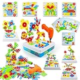 Spielzeug ab 3 Jahre Kinderspielzeug ab 3 4 5 6 Jahre Mosaik Steckspiel 3D Puzzle Spiele...