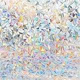 DOWELL Fensterfolie Selbsthaftend Regenbogen Folie Fenster Sichtschutz 60x200cm,...