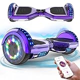 RCB Hoverboards 6,5 Zoll Skateboard Kinder und Jugendliche Hoverboards mit Bluetooth - Led...