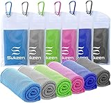 Kühltuch Set, kühlendes Handtuch Kühltücher Hals, Handtuch kühlend, Cooling Towel,...