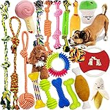 Hundespielzeug,MAISITOO 19 Pcs Seil Ball Hunde robuste Zähne Kauen langlebig Spielzeug...