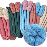 Hocerlu Damen Socken, 5 Paar Thermosocken Dicke Warme Bunte Wintersocken Wollsocken...