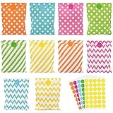 100 Stück Butterbrottüten, 18 x 13cm Candy Bar Tüten Süßigkeiten Tüten mit 175...