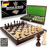 APEQi® ROYAL Schach - Schachspiel Holz HOCHWERTIG - 34,5x34,5cm, aus EU, Geschenkidee -...