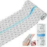 Wasserdicht Transparent Bandage,15 cm x 5 m Pflaster Rolle Medizinisches...