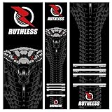 RUTHLESS Dart-Matte, strapazierfähig, rutschfest, langlebig, für Boden, Schwarz (Cobra)