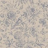 rasch Tapete 449471 aus der Kollektion Florentine II – Vliestapete in Beige mit floralem...