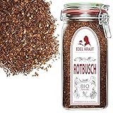 Rooibos Tee BIO 400g im Premium Drahtbügelglas | EDEL KRAUT - 100% reiner Roibusch Tee -...