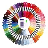 SOLEDI Stickgarn Embroidery Floss Multifarben Weicher Polyester Perfekt für Bracelets...